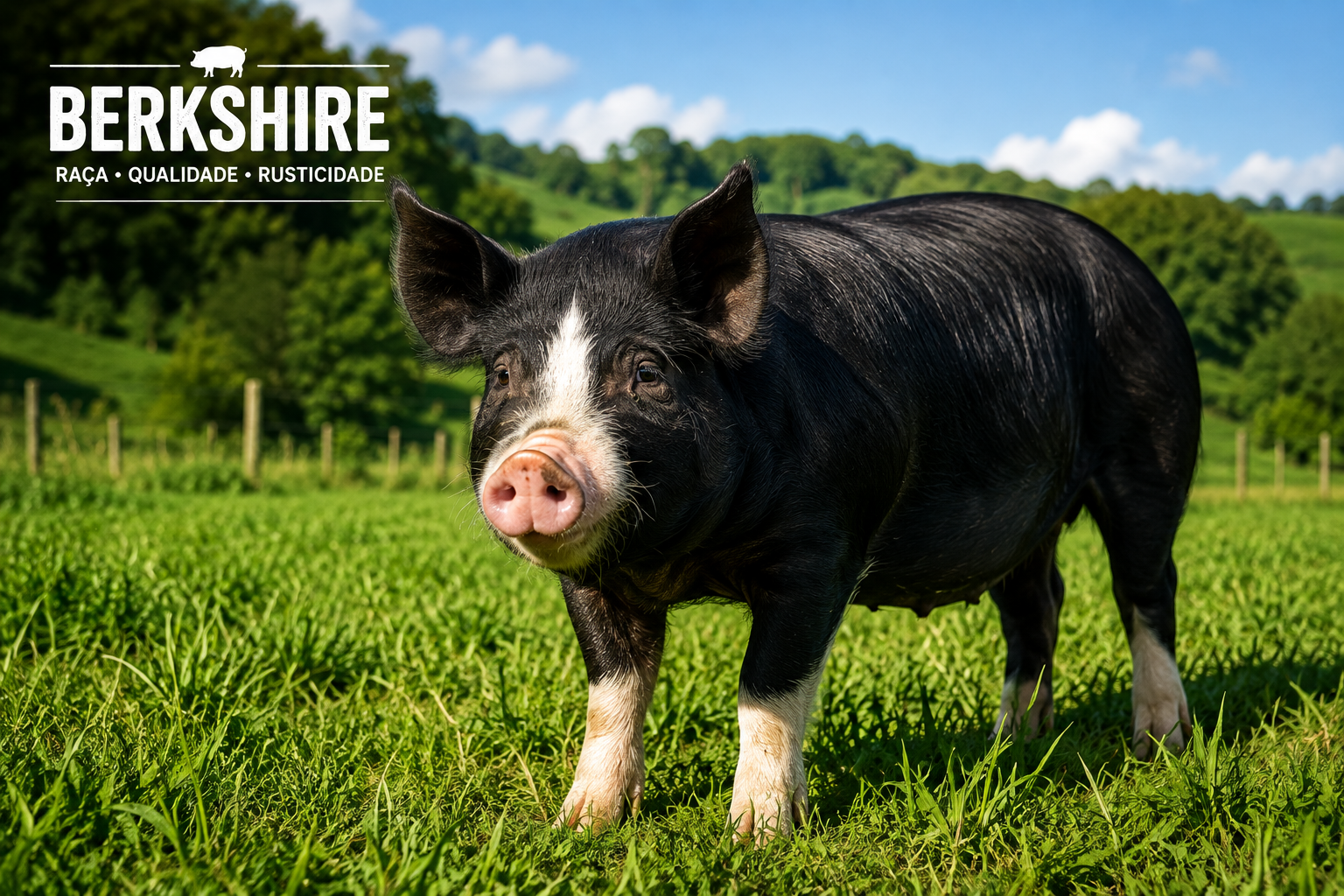 Suínos da raça Berkshire